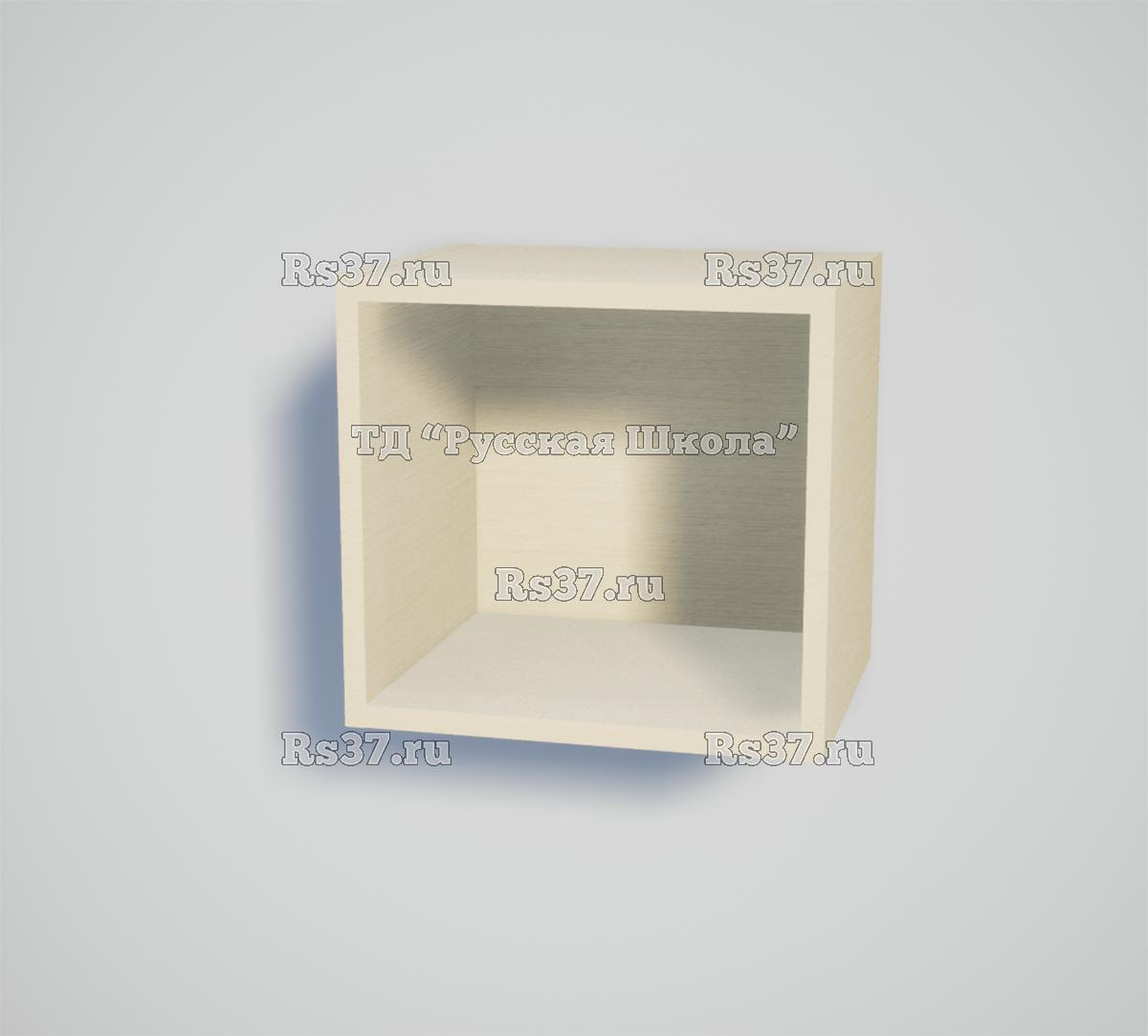 Полка КАСКАД N11 навесная открытая «Точка роста» (кор. Клён, кр. Клён, стенка Клён)