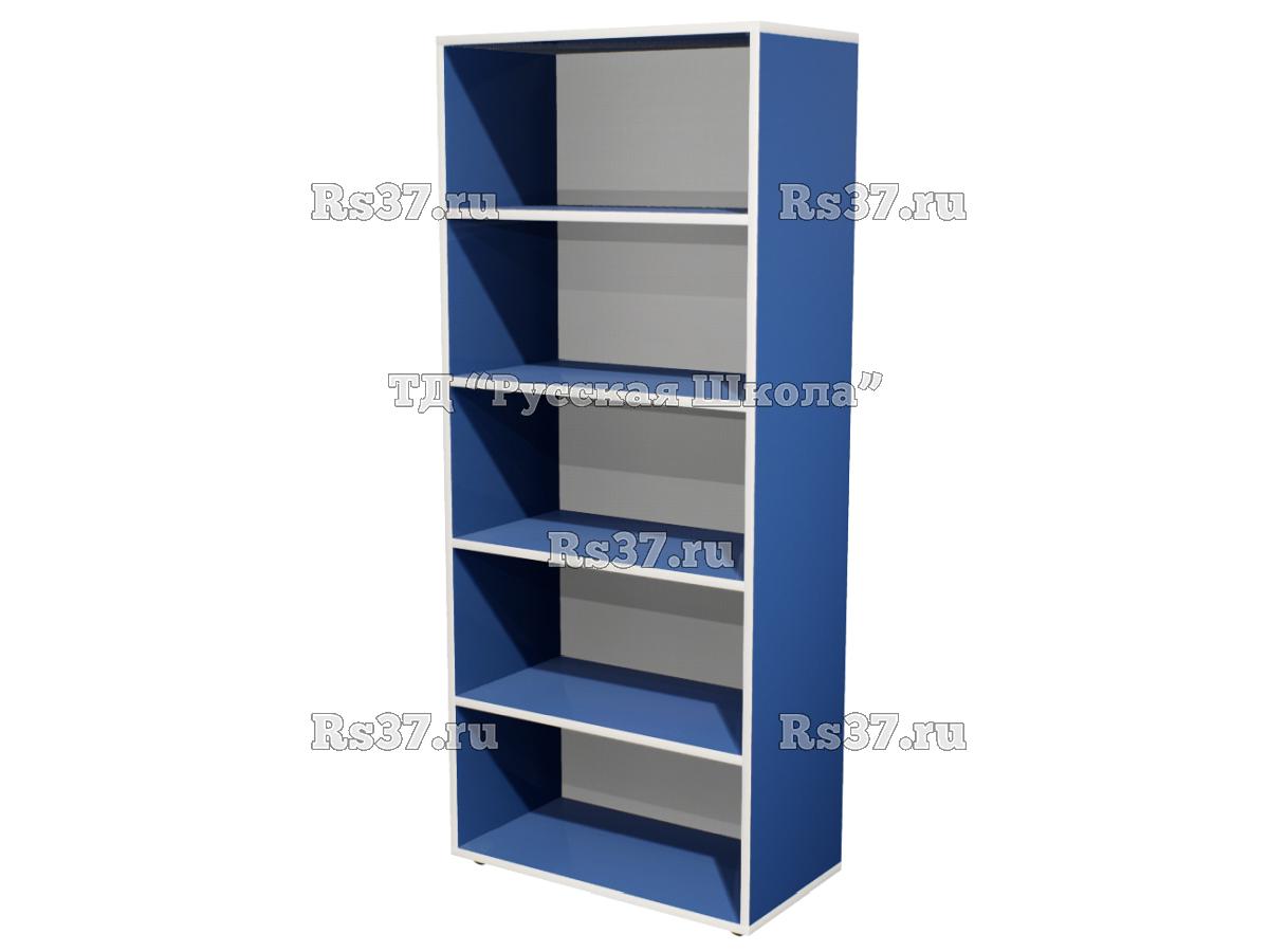 Шкаф КВАНТ 25M200 широкий стеллаж «Точка роста» (ЛДСП 22 мм, кор. Синий, кр. Белая)