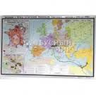 Учебная карта "Франкское государство в V - середине IX в.в." (матовое, 1-стороннее лам.)